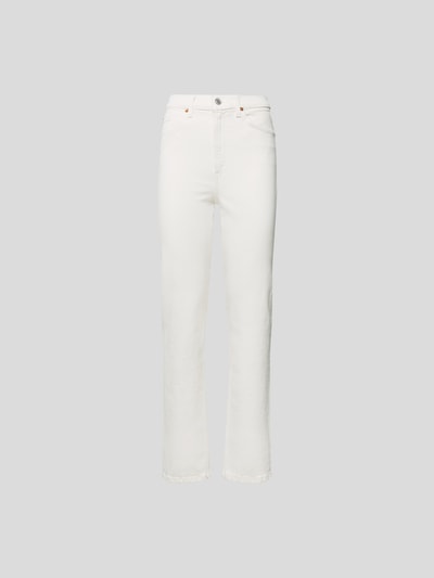 RE/DONE Mid Rise Jeans im Straight Fit Weiß 2