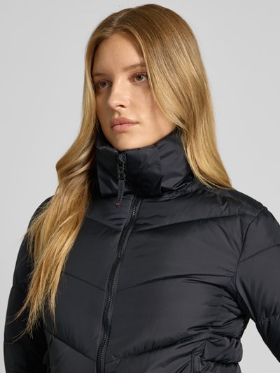 FIRE + ICE Gewatteerd jack met capuchon, model 'SAELLY' Zwart - 3