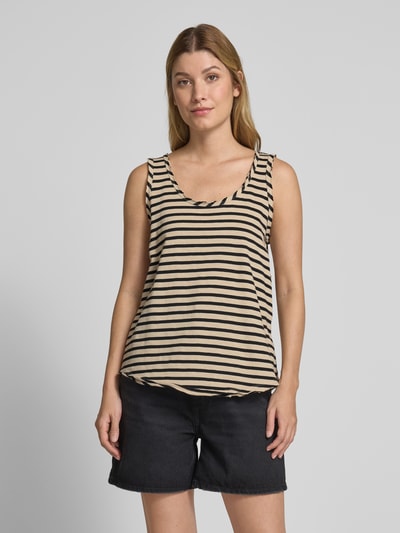 Smith and Soul Tanktop met U-hals Beige - 4