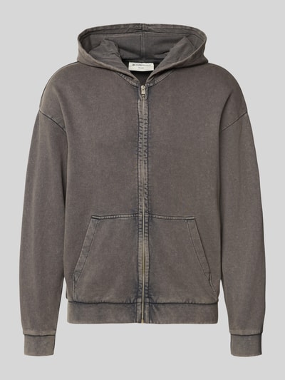 Tom Tailor Denim relaxed fit sweatjack van puur katoen Zwart - 1