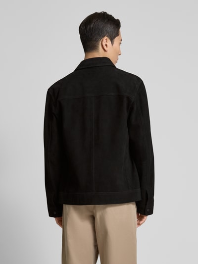 BOSS Orange Jacke in Leder-Optik Modell 'Jomare' Black 5