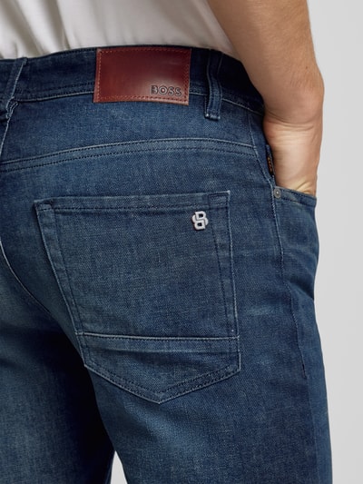 BOSS Orange Jeans mit 5-Pocket-Design Modell 'TABER' Dunkelblau 3