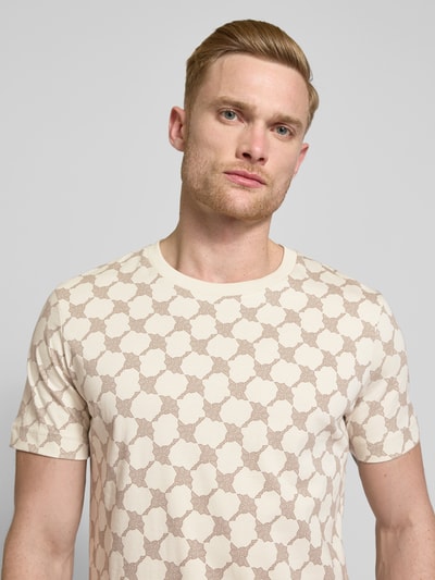 JOOP! Collection T-Shirt mit Label-Detail Modell 'Brian' Beige 3