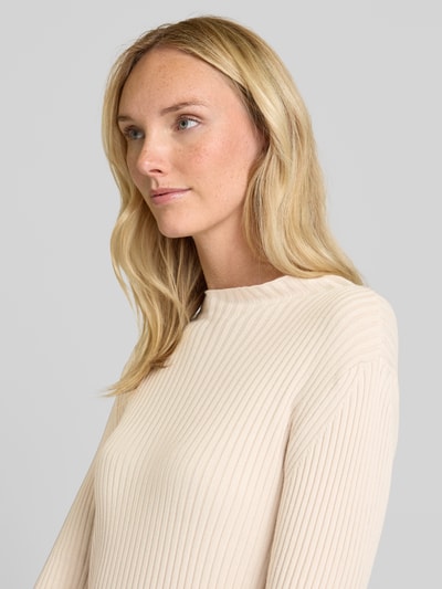 More & More Gebreide pullover met boothals Beige - 3