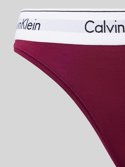 Calvin Klein Underwear String met elastische band met label Fuchsia - 2