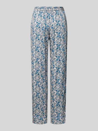 CCDK Copenhagen Straight leg pyjamabroek met tunnelkoord, model 'Janet' Blauw - 3