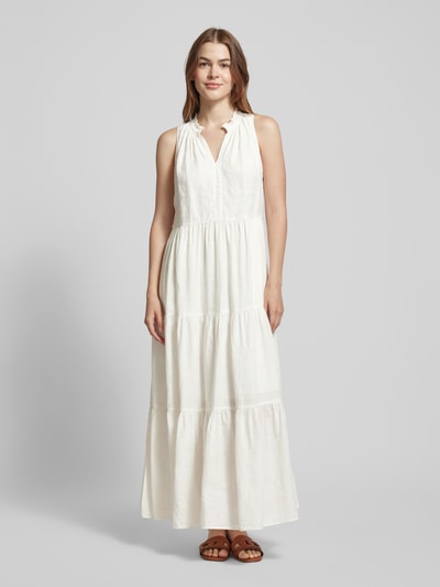 Tommy Hilfiger Maxi-jurk met laagjeslook Wit - 4