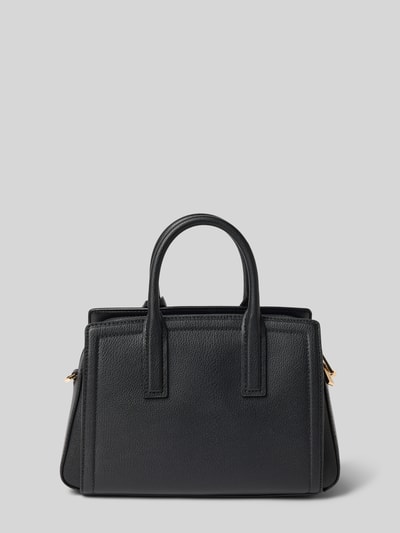 Produktfoto, schwarze Handtasche aus Leder Modell 'LAILA' von MICHAEL Michael Kors mit Label-Applikation, Tragehenkel, strukturierte Oberfläche.