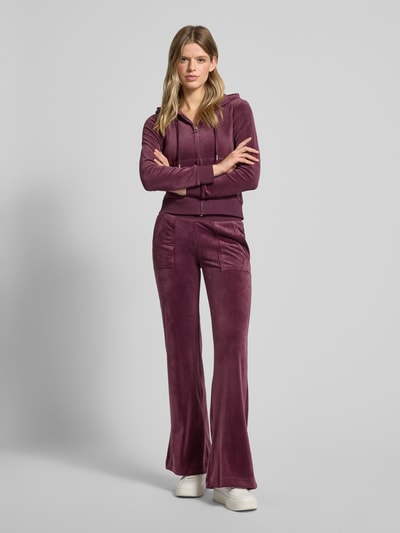 Juicy Couture Low Rise Sweatpants mit aufgesetzten Taschen Modell 'LAYLA' Dunkelrot 1