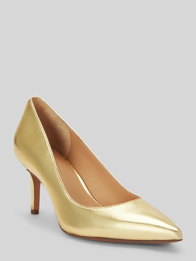 Lauren Ralph Lauren Pumps aus echtem Leder mit Logo-Detail Gold 1