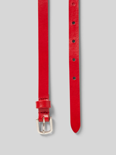 Vanzetti Leren riem met doornsluiting Rood - 3