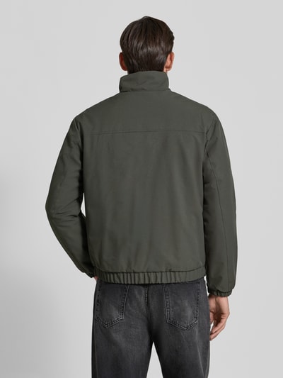 Tom Tailor Denim relaxed fit blouson met opstaande kraag Antraciet - 5