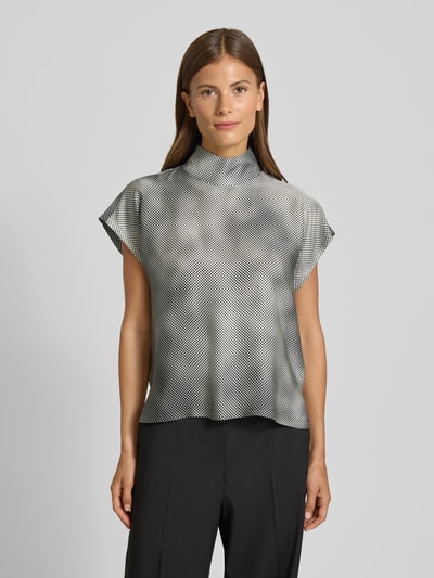 Drykorn Blouseshirt met opstaande kraag, model 'ALARIA' Zwart - 4
