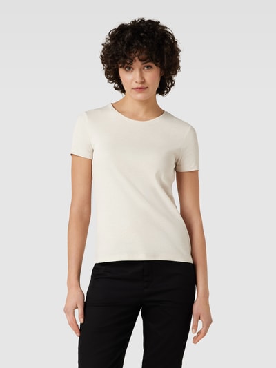 Montego T-shirt met ronde hals Beige gemêleerd - 4