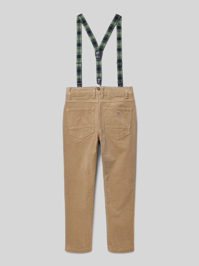 Name It Slim Fit Cordhose mit Hosenträgern Modell 'RYAN' Camel 3