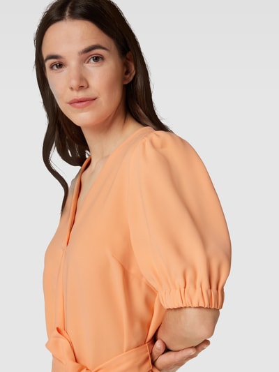 MOS MOSH Knielanges Kleid mit V-Ausschnitt Apricot 3