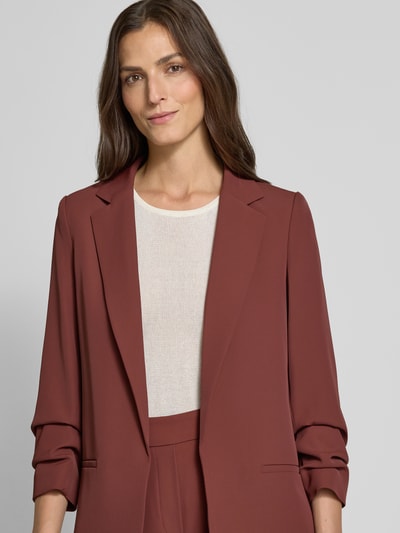 Jake*s Collection Longblazer mit 3/4-Arm Bordeaux 3