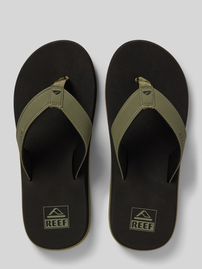 REEF Zehentrenner mit Label-Details Modell 'The Layback' Oliv 3