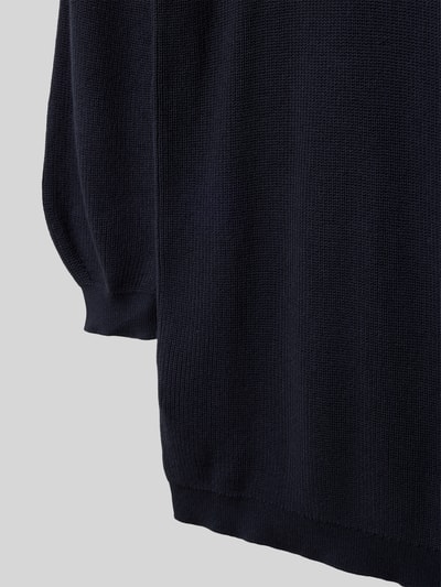 Mango Regular Fit Kleid in Strick-Optik Modell 'saski' Marine 2