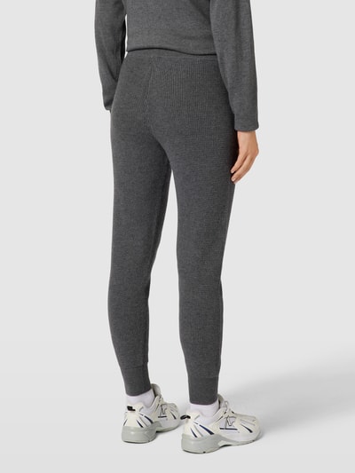 Jake*s Casual Sweatpants in Strick-Optik Dunkelgrau Melange 5