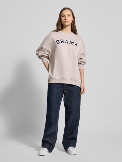 Only Relaxed Fit Sweatshirt mit Baumwoll-Anteil Modell 'KAITLYN' Hellrosa 1