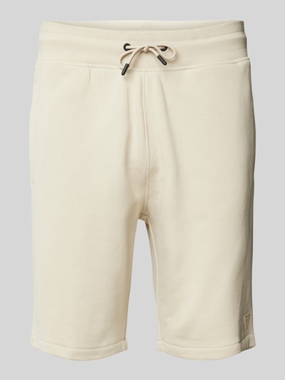 Guess Activewear Korte broek met elastische band en tunnelkoord, model 'ALDWIN' Beige - 2