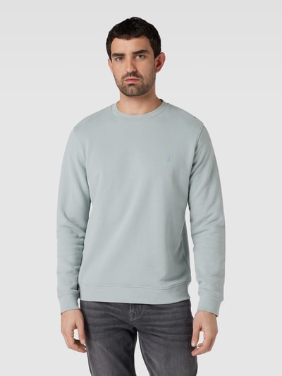 Armedangels Sweatshirt mit Label-Stitching Modell 'BAARO' Mint 4