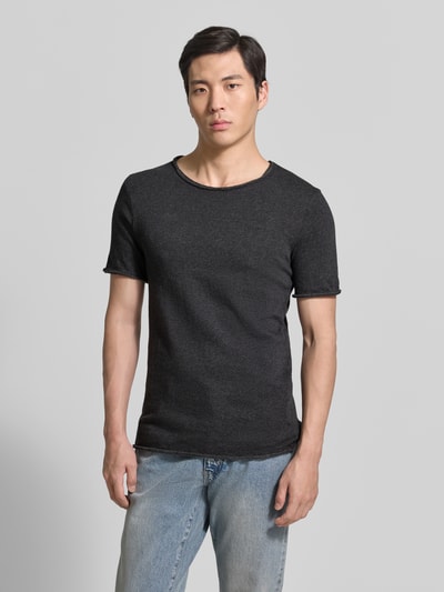American Vintage Slim Fit T-Shirt mit Rundhalsausschnitt Modell 'Sonoma' Anthrazit 4