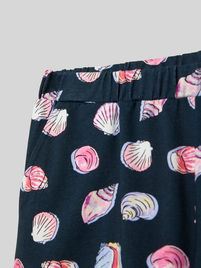 s.Oliver RED LABEL Regular fit korte jersey broek van een mix van katoen en elastaan Marineblauw - 2