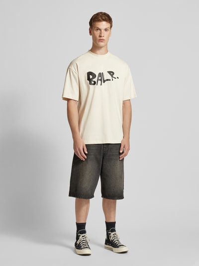 Balr. T-shirt z nadrukiem z logo Złamany biały 1