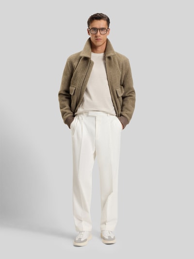 BOSS Regular Fit T-Shirt aus reiner Baumwolle Modell 'THOMPSON 432' Offwhite 1