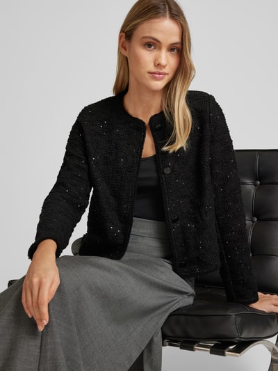 Zero Blazer mit Paillettenbesatz Black 3