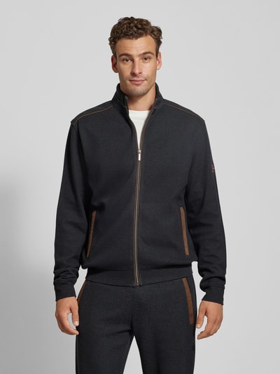 bugatti Sweatjacke mit Stehkragen Dunkelgrau 4