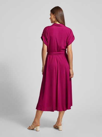 Lauren Ralph Lauren Overhemdjurk in wikkellook, model 'FRATILLIO' Fuchsia - 5