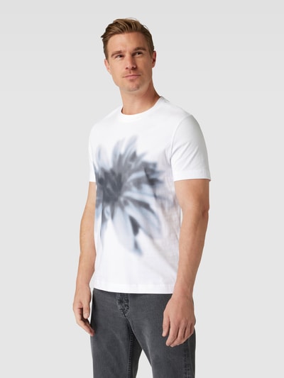 Esprit Collection T-Shirt mit Motiv-Print Modell 'Pima' Weiss 4