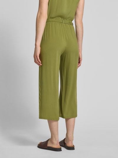Soyaconcept Culotte van viscose met strikceintuur Groen - 5