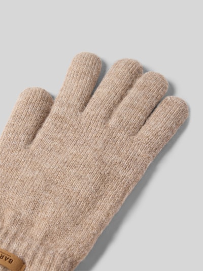 Barts Handschuhe mit Label-Patch Modell 'Witzia' Hellbraun 3