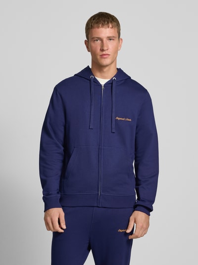 Jack & Jones Sweatjacke mit Känguru-Tasche und Reißverschluss Dunkelblau 4