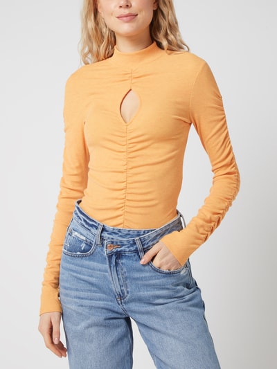 Gina Tricot Shirt met lange mouwen en cut-out  Oranje - 4