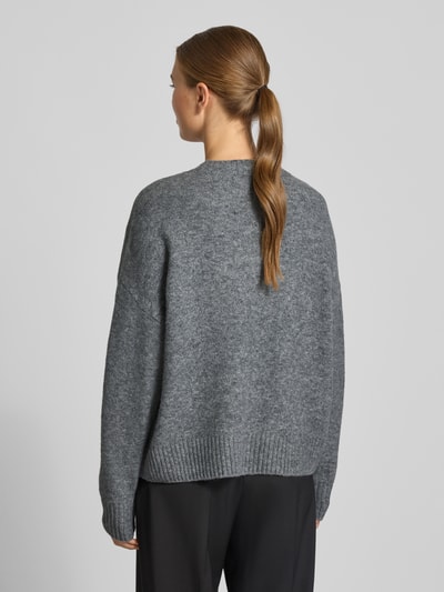 VERO MODA Regular fit gebreide pullover met wol, modell 'BOOM' Middengrijs - 5