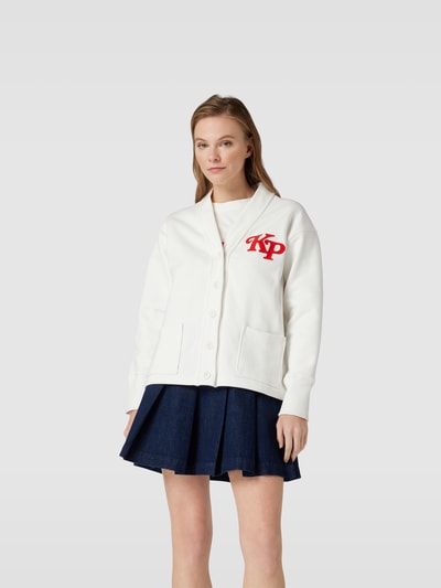 Kenzo Cardigan mit Schalkragen Offwhite 4