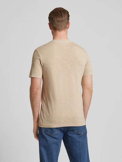 s.Oliver RED LABEL T-Shirt mit Label-Print Sand 5