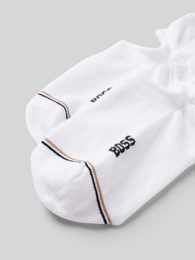 BOSS Sneakersocken mit Label-Detail Modell 'Iconic' im 2er-Pack Weiss 2