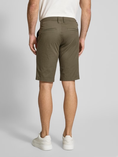 Tom Tailor Slim Fit Bermudas aus Baumwoll-Mix Oliv 5