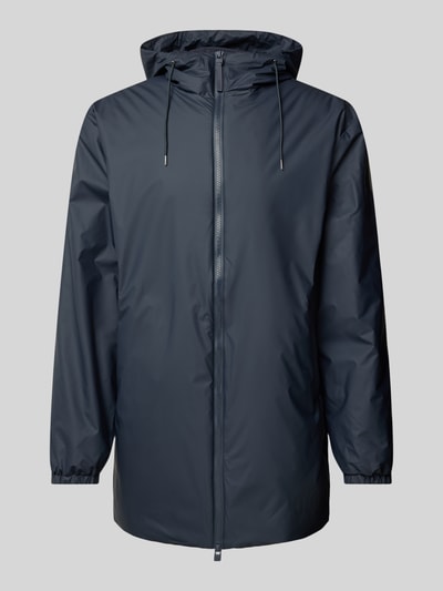 RAINS Jacke mit Zweiwege-Reißverschluss Modell 'LOHJA' Marine 2