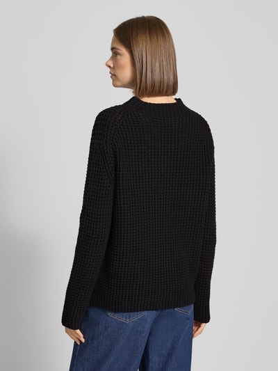 Marc O'Polo Denim Regular fit pullover met turtleneck van katoenmix Zwart - 5