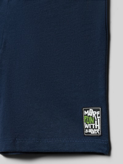 Productfoto, Regular Fit Sweatshorts aus Baumwoll-Mix van s.Oliver RED LABEL, look: effen kleuren, labelpatch, katoenmix, sweat, jerseystructuur