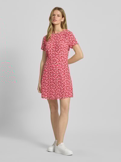 Tommy Jeans Tailliertes Freizeitkleid aus reiner Viskose Rot 1