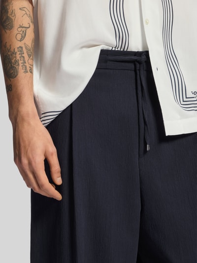 HUGO Modern Fit Hose aus Baumwoll-Mix Dunkelblau 3