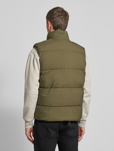 Tom Tailor Denim Regular Fit Outdoorwesten mit Stehkragen Oliv 5